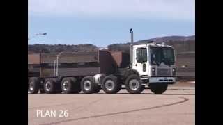 Demonstration Simard Suspensions Steerable Axles truck