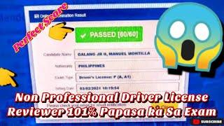 Non Professional Driver License Examination Reviewer LTO 2021 | Pa-Suntok Tv