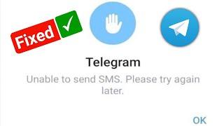 Telegram unable to send sms please try again later problem solve | Fix Telegram unable to send SMS