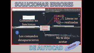 ERRORES DE AUTOCAD | Solución