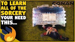 HOW TO LEARN SORCERY 101, ALL SPELLS, ALL CRAFTING TABLES | Conan Exiles | Age Of Sorcery