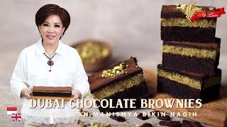 Viral Dubai Chocolate Brownies!! Pistachio Kunafa Brownies yg LEGIT & NAGIH!!