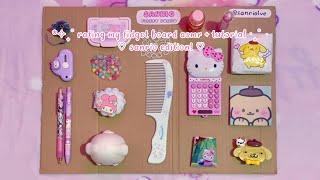 rating my sanrio fidget board asmr 🩷 ASMR | tutorial | sanriolve