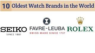 Top 10 Oldest Watch Brands in the World | DG Info