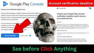 Google Play Account Verification Deadline | How to verify Google play console account. 2023 update