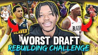 THE WORST DRAFT REBUILDING CHALLENGE IN NBA 2K21