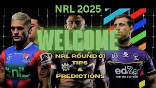 NRL 2025   Round 01 Tips and Predictions