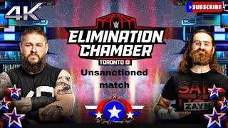 Kevin Owens vs Sami Zayn || unsanctioned match || Elimination Chamber