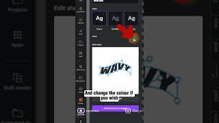 Warp Text in #Canva #Tutorial ₊˚