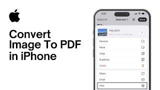 How To Convert Image To PDF File in iPhone | Convert Photo To PDF 2024