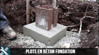 Bricolage Vlogs - Réalisation de plots de fondation en béton