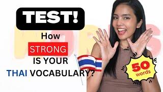 THAI Vocabulary Quiz | 50 Everyday Words