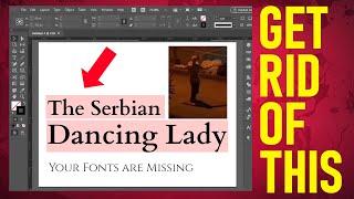 How to Remove Annoying Pink Highlights in InDesign Without Installing Fonts?