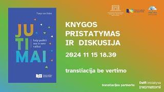 knygos "Jutimai: kaip padėti sau ir savo vaikui" pristatymas/ in English (starting at 3.16)