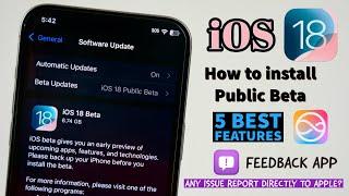 iOS 18 Public Beta Officially Released | How to install | Feedback App uses in Telugu By PocketTech