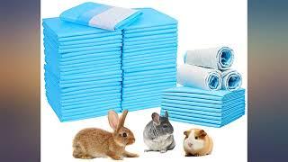 Amakunft 100 Pcs Rabbit Pee Pads, 18" x 13" Pet Toilet//Potty Training Pads, Super revieww