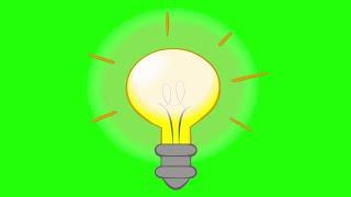 green screen bulb light effect or idea effect