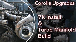 Toyota KE70 7K Install and Turbo Manifold