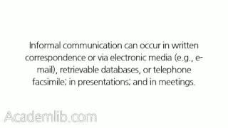 What are the differences between formal and informal communications with a contractor?