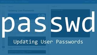 The Linux Command Tutorial: The passwd Command