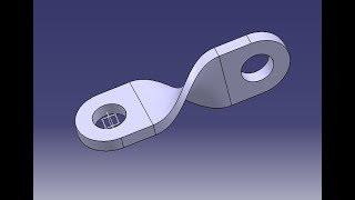 How to create a twisted mechanical part using CATIA Part Design 44