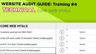 Website Audit Tutorial: Core Web Vitals