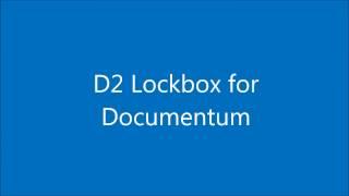 EMC Documentum D2 lockbox (Tomcat) setup