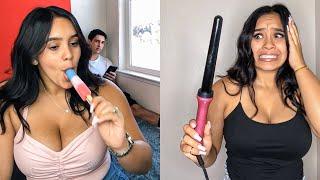 Try Not To Laugh Watching Andrea Lopez TikTok | Funny Andrea and Isaac TikTok Compilation