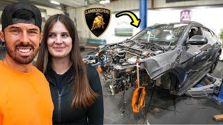 RECONSTRUYENDO UN LAMBORGHINI URUS DESTRUIDO PARA MI NOVIA