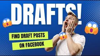 How To Find Draft Posts On Facebook Update Full - Guide | Stark Nace Guide