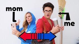 SWITCHING LIVES WITH MY MOM! | Brent Rivera