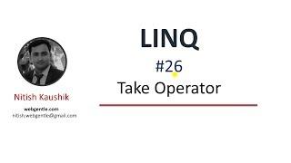 (#26) Take in LINQ | LINQ tutorial for beginners