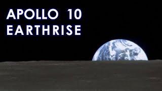 Apollo 10 EARTHRISE - Stabilized & Real Speed (1969/05/22) [HD source]