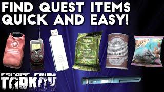 How To Get Your Early Quest Items Quick And Easy | Escape From Tarkov