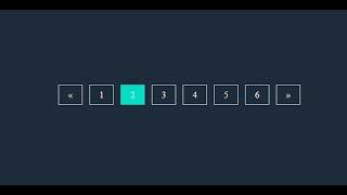 Simple Pagination html css