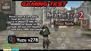 Attack on Titan 2: Final Battle (Bonus Cheat & Save Data) | Yuzu v278 | Mediatek Dimensity 1200