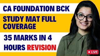 CA Foundation BCK Revision l December 2023 l Agrika