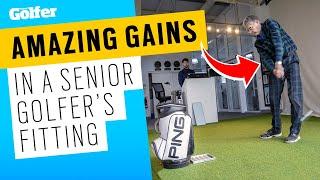 Ping fitted a senior golfer for high-launch irons... with amazing results!