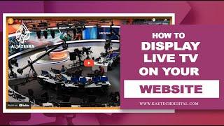 How To Insert A Live TV or Live Stream Into Your Website