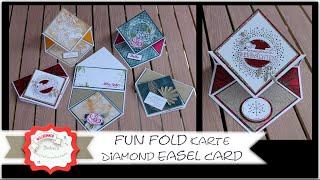 Diamond Easel Card - Fun Fold Card - Aufstellkarte - besondere Karte - Stampin´Up! - Anleitung - DIY