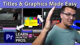 How to Use the Titles & Graphics Panel | Adobe Premiere Pro Tutorial w/ Kyler Holland | Adobe Video