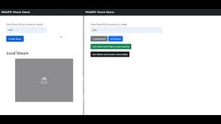 WebRTC Demo using Peer JS | share screen directly