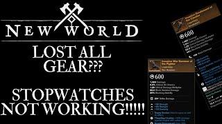 New World -Season #1 Fellowship and Fire!! Patch Day BUGS!! Log In Naked???? Stop Crafting!!