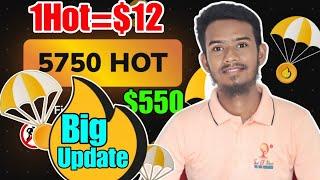 Hot coin sell || Hotcoin Mining Update Today || Hot Wallet New Update || Hot coin & 1inch