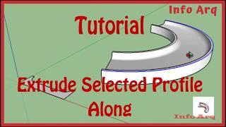 Extrude Selected Profile Along - 1001bit plugin SketchUp