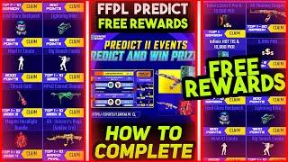 Free Fire FFPL Predict and Win Prizes Event | FFPL Free Rewards | How To Complete FFPL Event