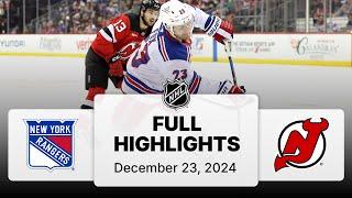 NHL Highlights | Rangers vs. Devils | December 23, 2024