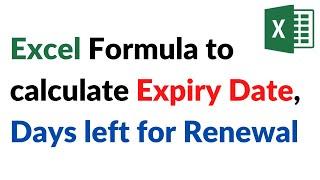 Excel Template with Alert Message for Expiry or Renewal Dates