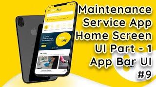 Online Maintenance Service App in Flutter: Home Screen UI with Search & Location Nearby Button #9