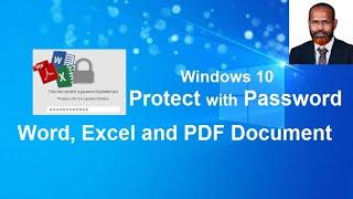 How to Password Protect Word and pdf file in windows 10 Free